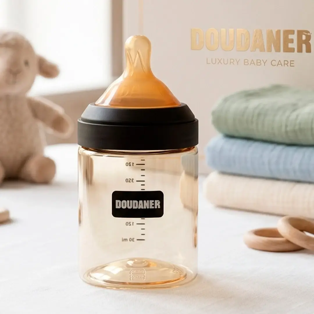 Бутылочка Doudaner 180 мл 0-6 мес Черный