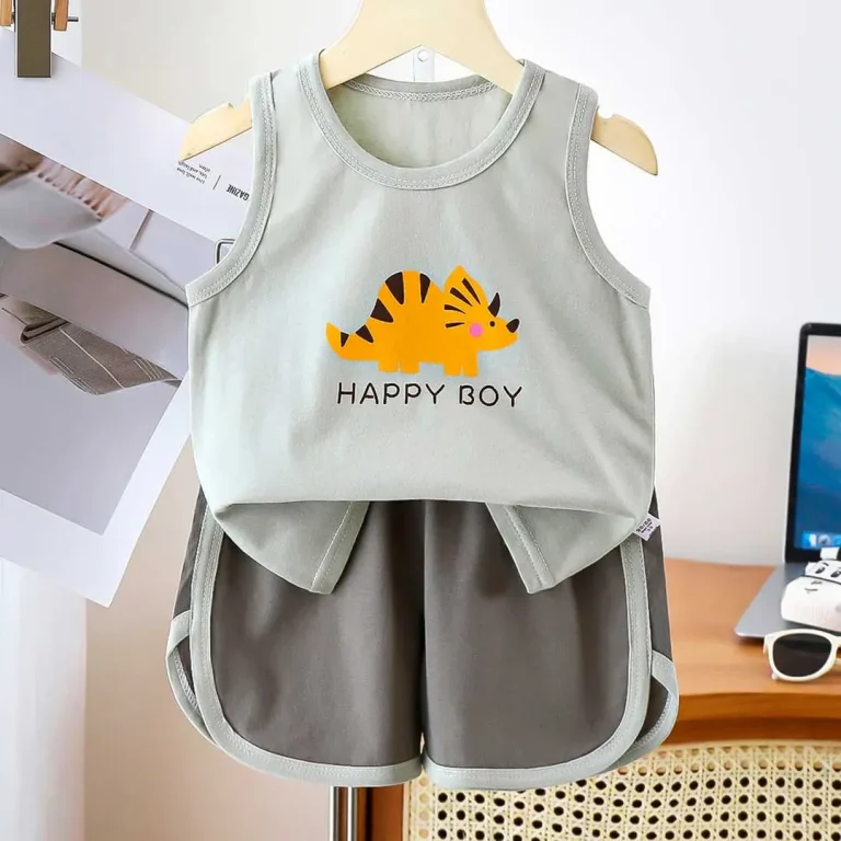 Комплект 2ка майка + шорты Дино Happy Boy Серый