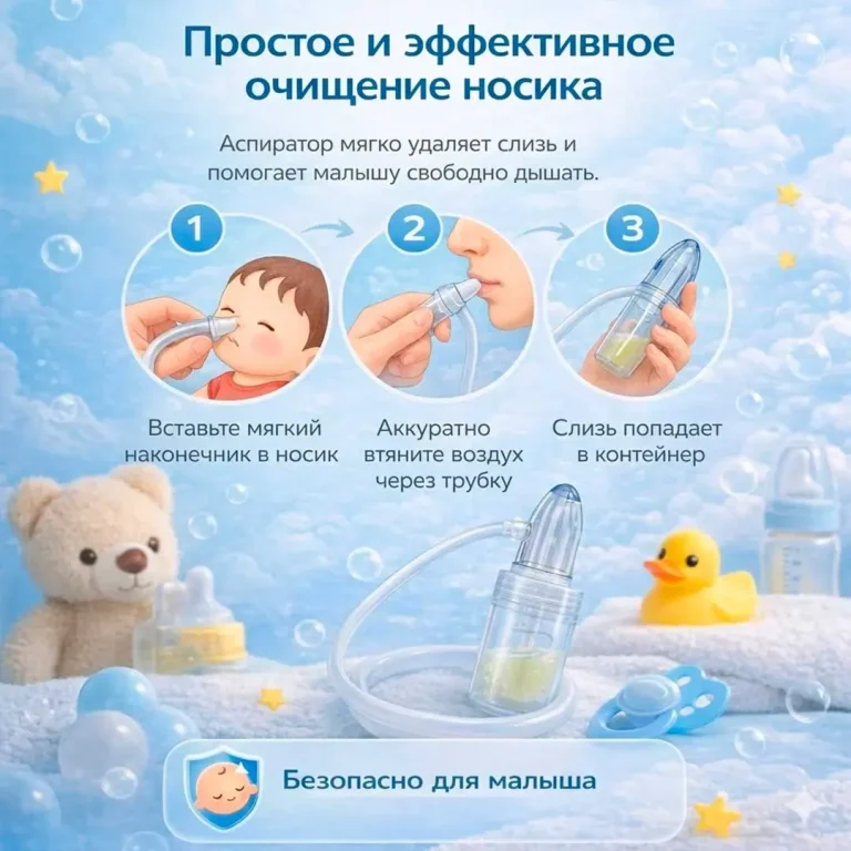 Назальный аспиратор вакуумный ручной